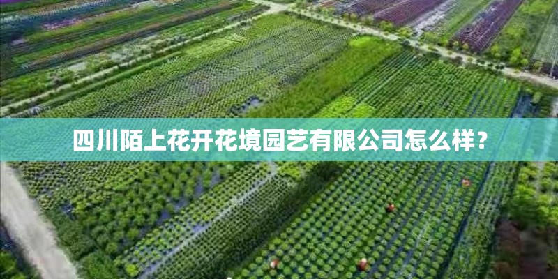 四川陌上花开花境园艺有限公司怎么样？