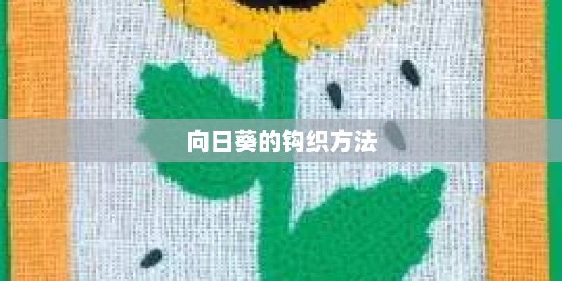 向日葵的钩织方法