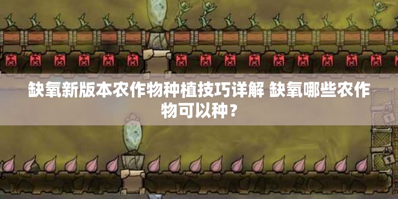缺氧新版本农作物种植技巧详解 缺氧哪些农作物可以种？