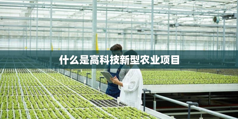 什么是高科技新型农业项目