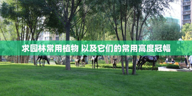 求园林常用植物 以及它们的常用高度冠幅