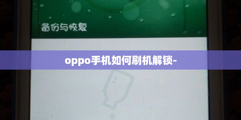 oppo手机如何刷机解锁-
