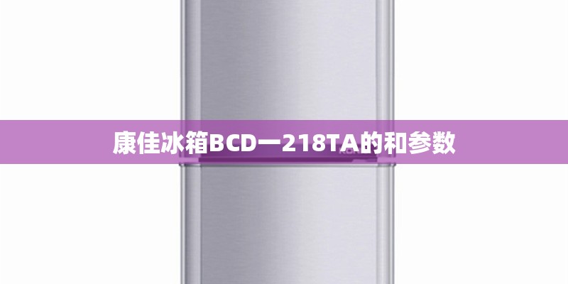 康佳冰箱BCD一218TA的和参数