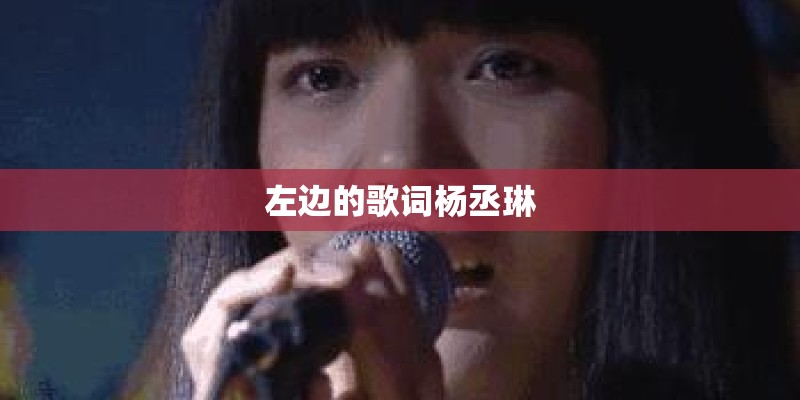 左边的歌词杨丞琳