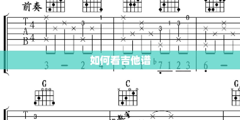 如何看吉他谱